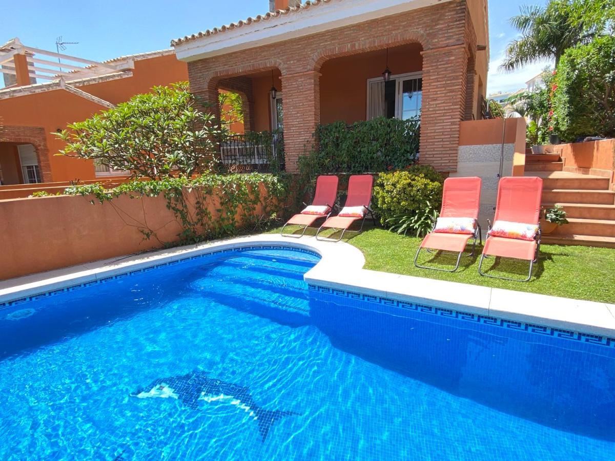 Villa With Heated Private Pool, Sea View& Turkish Sauna Benalmádena Exterior foto
